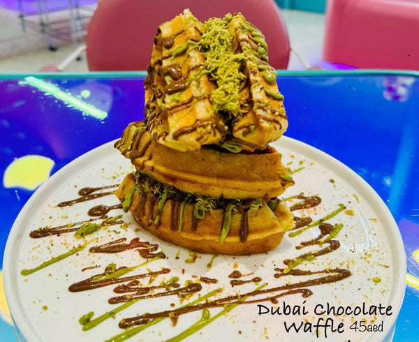 Dubai chocolate waffle