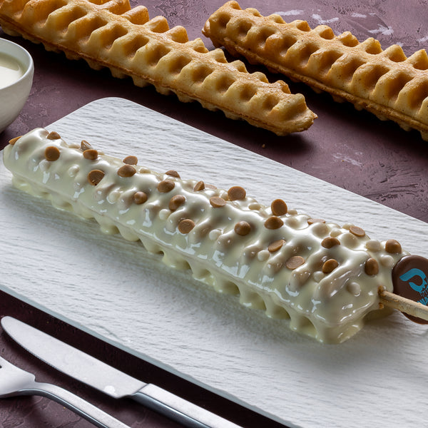 White Chocolate waffle stick-وافل ستيك وايت شوكولا